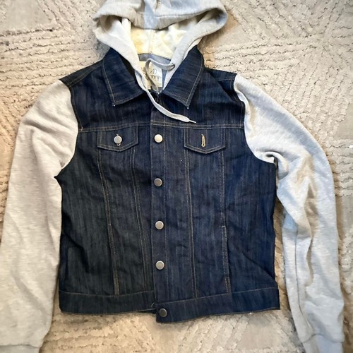 Giacca felpa ibrida denim