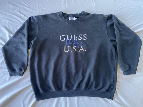 Felpa pullover nera - , guess