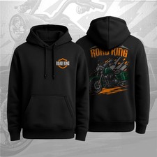 Felpa con cappuccio moto